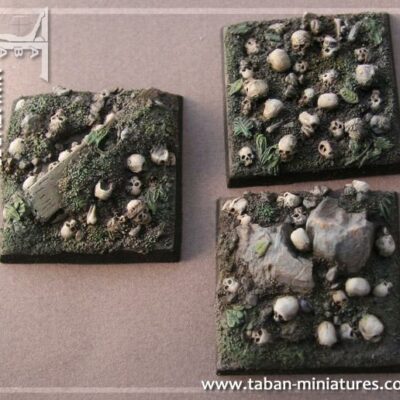 Eden 32mm - Resin Bases: Skull field, square 40mm