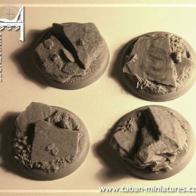 Eden 32mm - Resin Bases: Slate ground, round 40mm (rounded edges