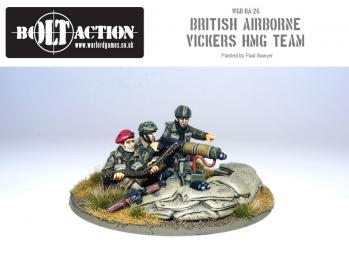 Bolt Action: British Para Vickers HMG & Crew
