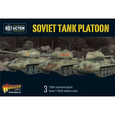 Bolt Action: Soviet Armoured Platoon (3 T-34's plus infantry)