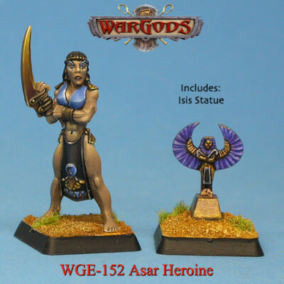 Wargods Of Aegyptus: Asar Heroine With Isis Statue
