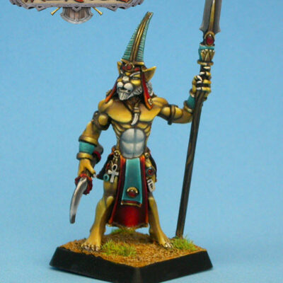 Wargods Of Aegyptus: Male Harbinger of Bast with Spear