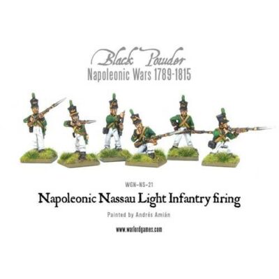 Black Powder: Napoleonic Nassau Light Infantry firing