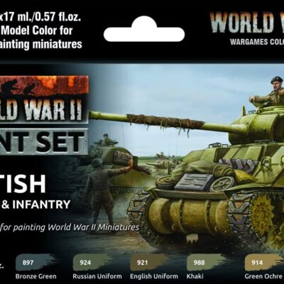 Flames: WWII British Armour & Infantry Paint Set