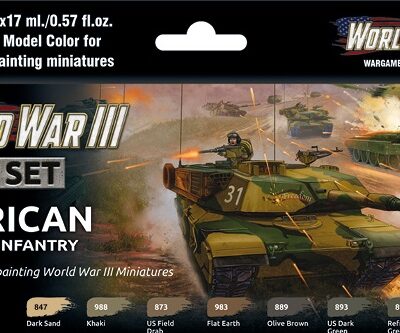 WWII American Armour & Infantry Paint Set