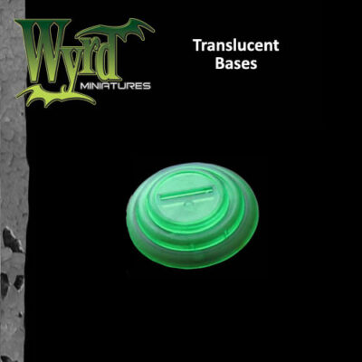 Wyrd Miniatures: Green Translucent Bases 50mm