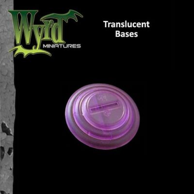 Wyrd Miniatures: Purple Translucent Bases 50mm