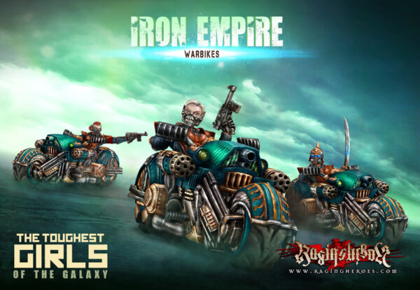 Raging Heroes:  Iron Empire Warbikes Squad