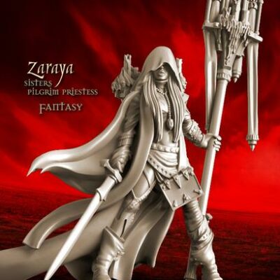 Raging Heroes: Zaraya, Pilgrim Priestess (Fantasy)