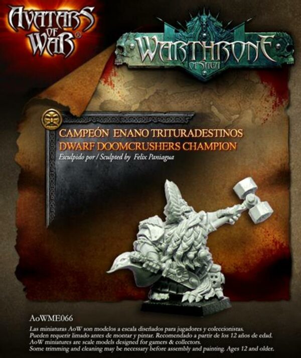 AoW: Dwarf Doomcrushers Champion Blister Packet