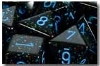 Dice: 12 - 16mm Blue Stars