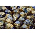 Dice: 36 - 12mm Gemini Blue and Gold with White