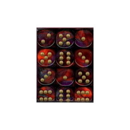 Dice: 36 - 12mm Gemini Purple and Red with Gold