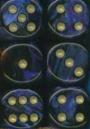 Dice: 12 - 16mm Speckled Royal Blue with Gold