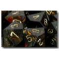Dice: 36 - 12mm Scarab Blue Blood with Gold