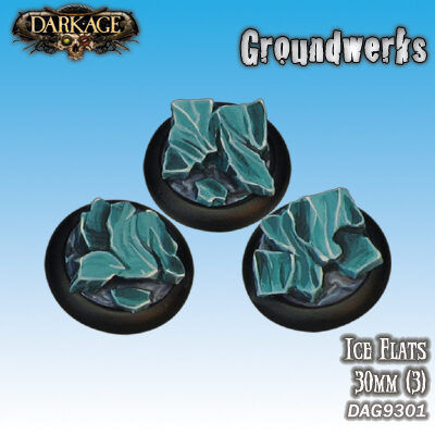 Dark Age: 30mm Ice Flat Bases Blister Packet