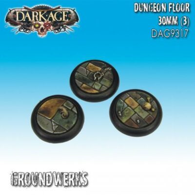 Dark Age: 30mm Dungeon Floor (3) Bases Blister Packet