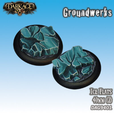 Dark Age: 40mm Ice Flat Bases Blister Packet
