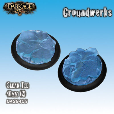 Dark Age: 40mm Clear Ice Bases Blister Packet