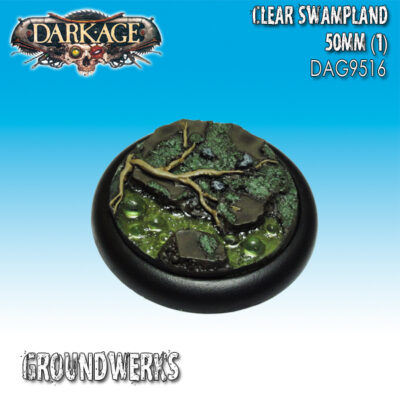 Dark Age: 50mm Clear Swampland (1) Bases Blister Packet