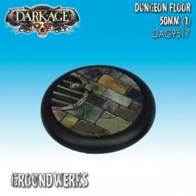 Dark Age: 50mm Dungeon Floor (1) Bases Blister Packet