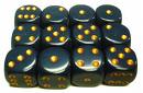 Dice: 36 - 12mm Dusty Blue with Copper