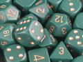 Dice: 12 - 16mm Green with Copper