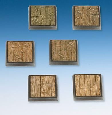 Freebooters Fate: Wooden Plank Base-Set (6)