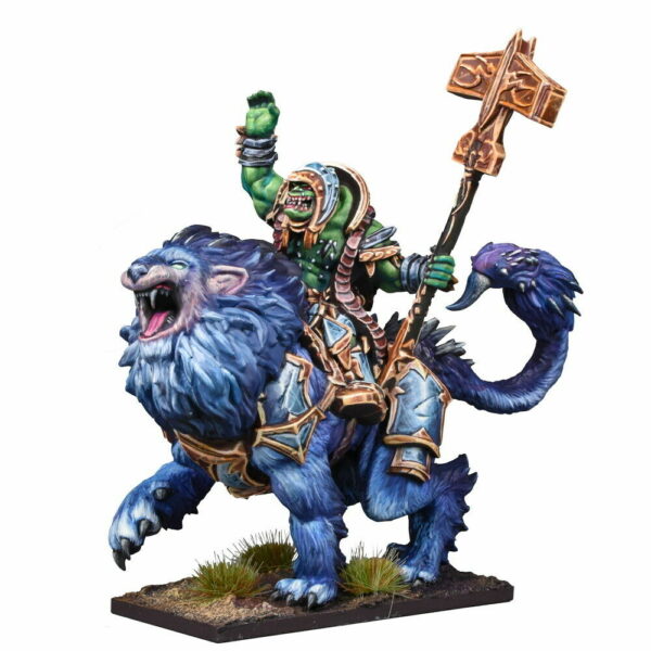Kings of War: Riftforged Orc Stormcaller on Helstrike Manticore