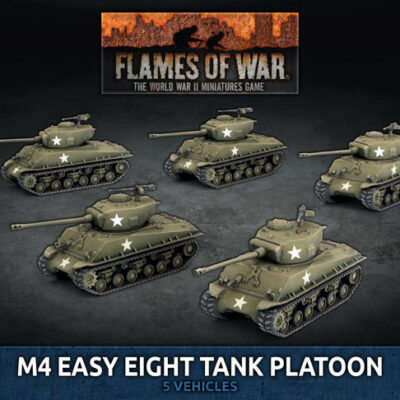 USA: M4 Easy Eight (76mm) Platoon (x5 Plastic)