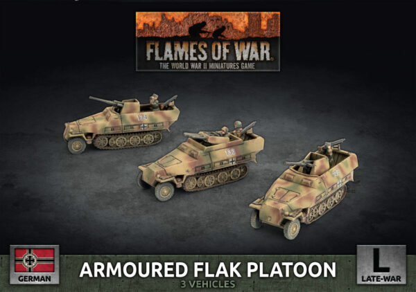 German: Armoured Flak Platoon (3x Plastic)