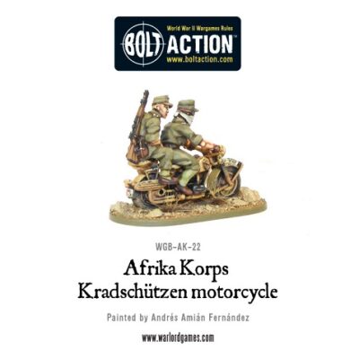 Bolt Action: Afrika Korps Kradschutzen Motorcycle