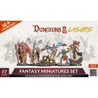 Dungeons and Lasers: Fantasy Miniatures Set