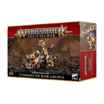Orcs and Goblins: Orruk Warclans Ironjawz Tuskboss on Maw-Grunta