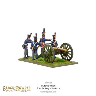 Black Powder: Dutch-Belgian Foot Artillery with 6-pdr