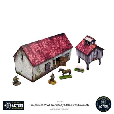 Bolt Action: WW2 Normandy Stable with Dovecote