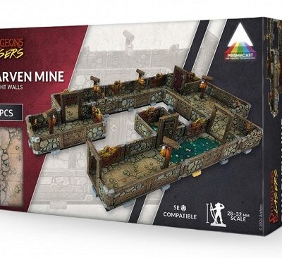 Dungeons and Lasers: DWARVEN MINE PrismaCast Pre-Painted Terrain