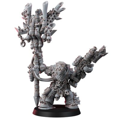 WE: Ork Mad Riders Boy With Metall Banner