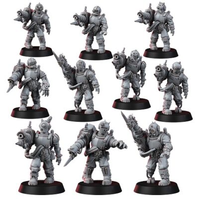 WE: Mechanic Adept Techno Zombie with Thermo Laser (10U)