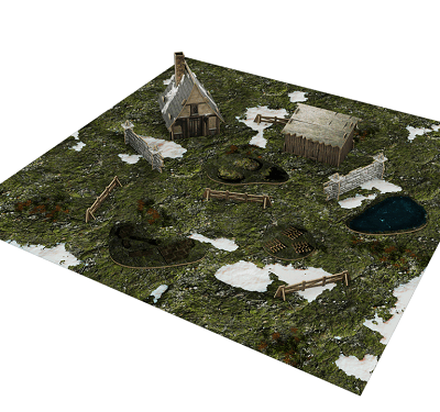 Warcrow: Bakhlia Farm Scenery Pack