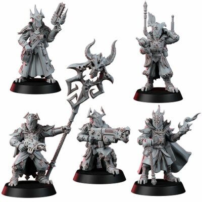 WE: Chaos Guardsmen of Changed Way Command Squad