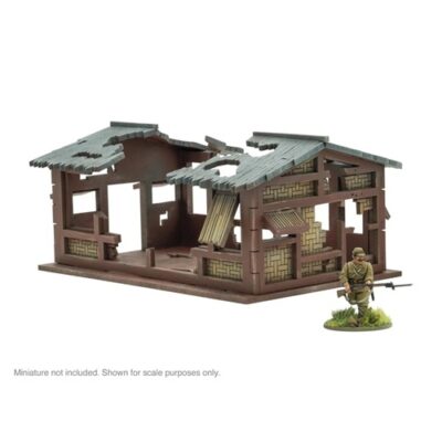 Bolt Action: Pacific Theatre Small building ruins (Asian Villages
