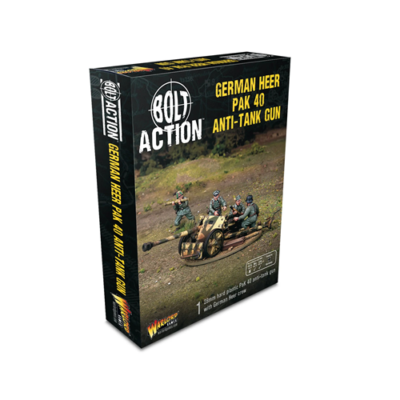 Bolt Action: German Heer Pak 40 anti-tank gun