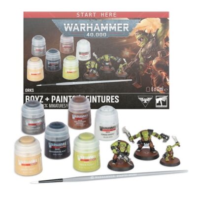 Warhammer 40K: Orks: Boyz + Paints