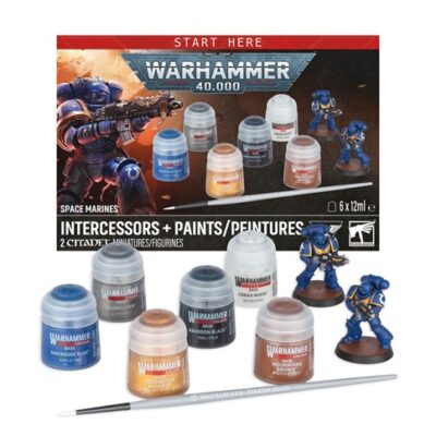 Warhammer 40K: Space Marines: Intercessors + Paints